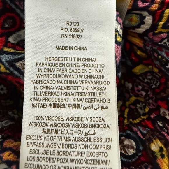 BODEN CRINKLE TAPERED TROUSERS TASSEL DRAWSTRING PAISLEY PRINT US 10 - Picture 12 of 12